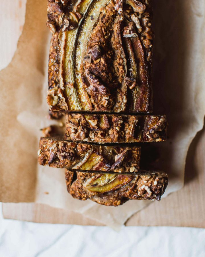 High Protein Banana & Blueberry Oat Bread
