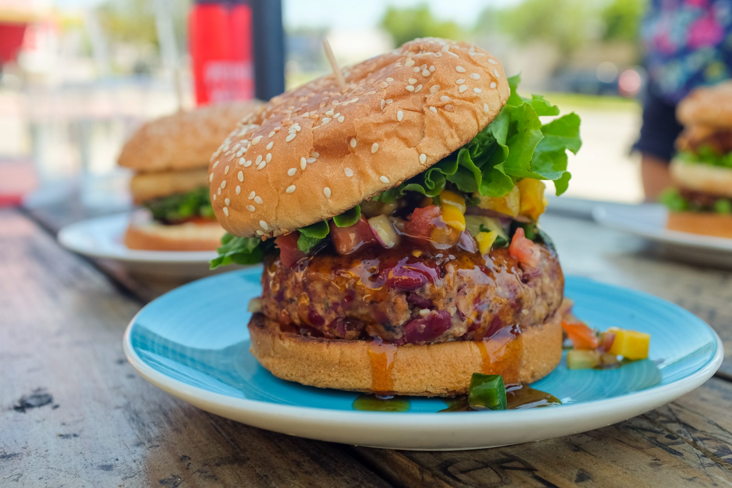 Vegan Sweet Chilli Chickpea and Sweetcorn Burgers - Nutrition X