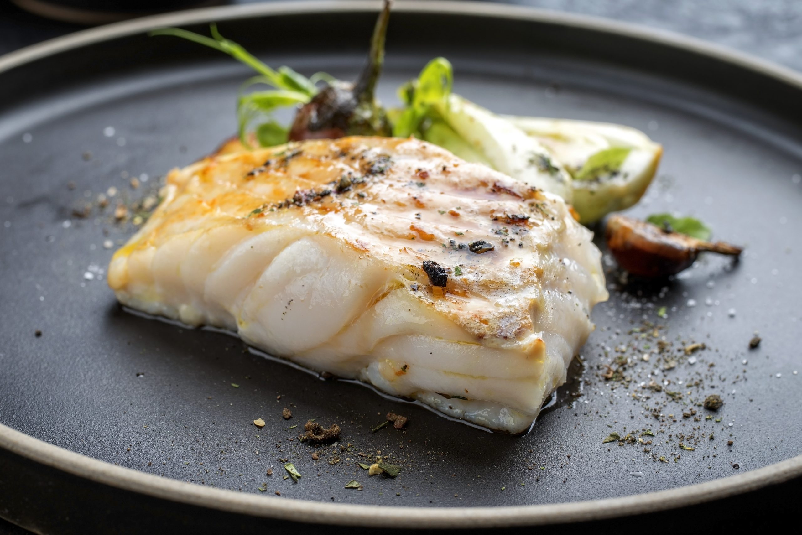 Miso Cod with Pak Choi and Sesame Seeds