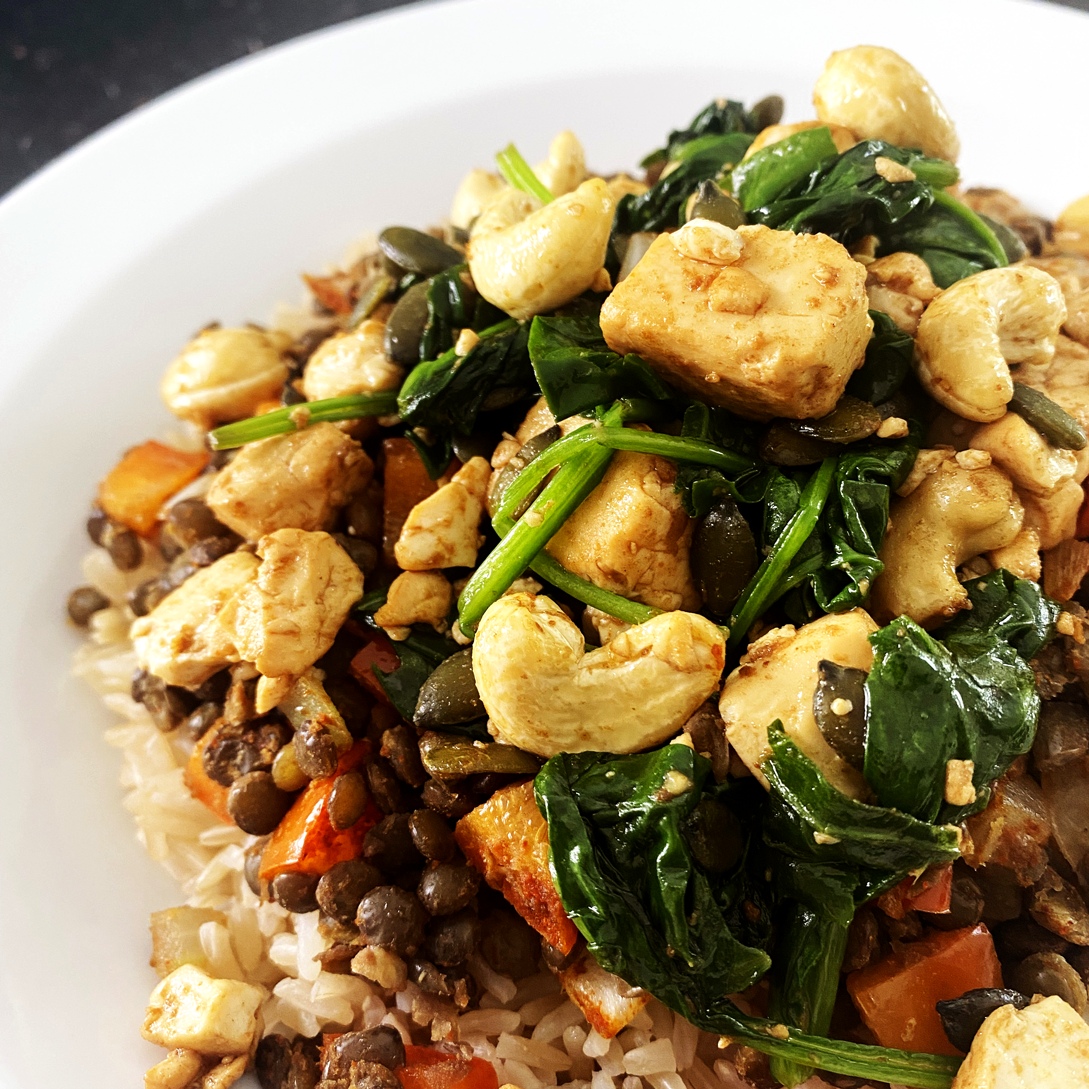 Iron-Rich Vegan Whole Grain Bowl